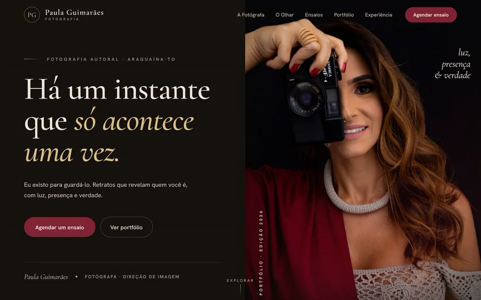 Site de Paula Guimarães Fotografia